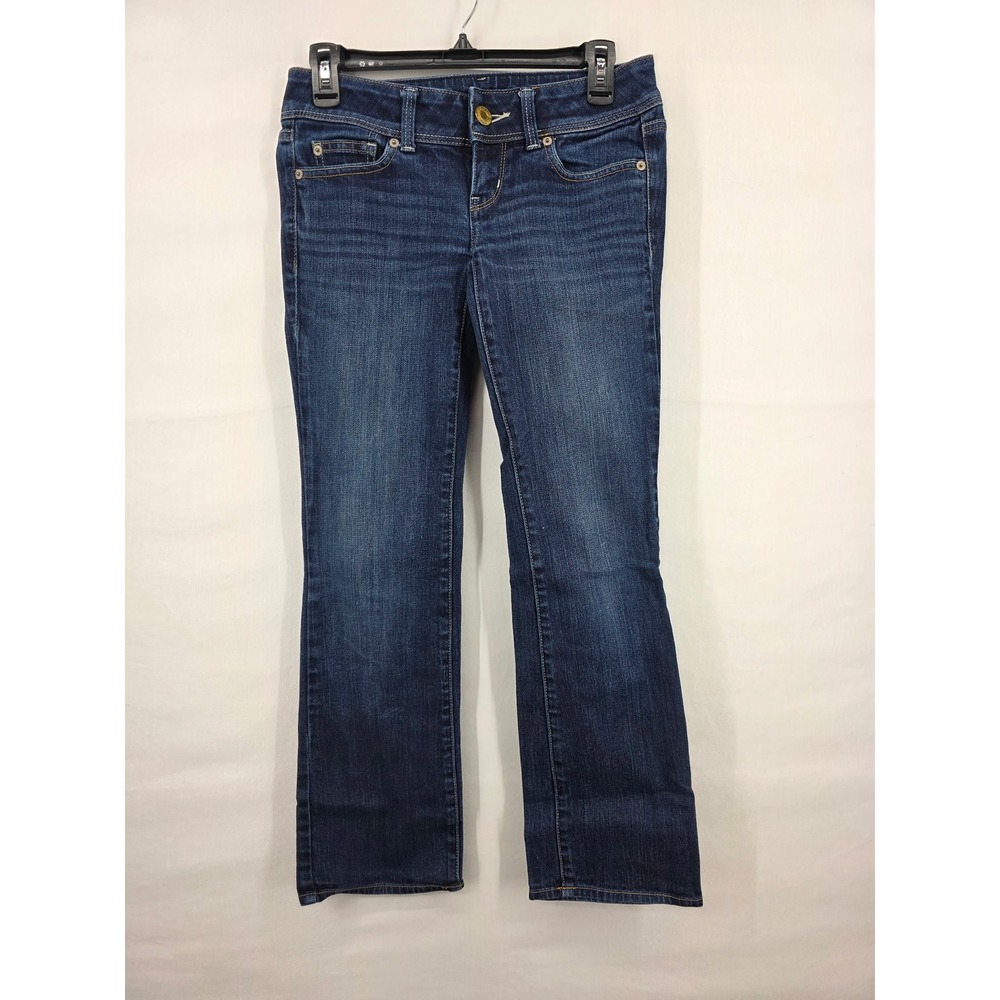American Eagle Slim Boot Dark Wash Stretch Jeans Size 0 Short 2948